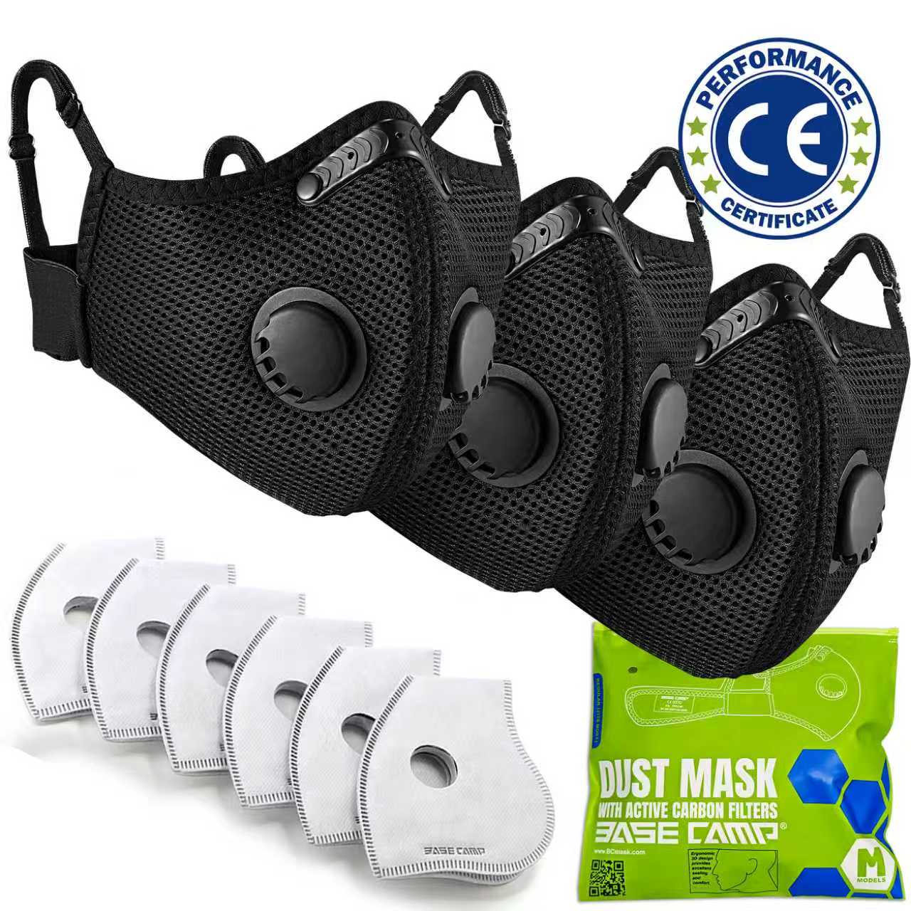 BASE CAMP® M Plus 4.0 Kit Combiné Masque Anti-Poussière