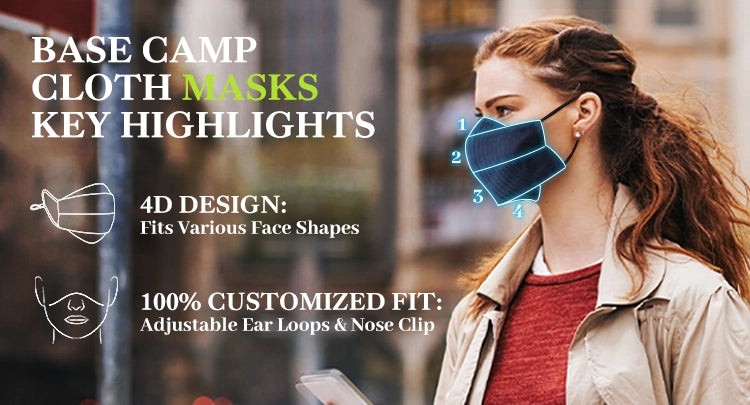 Where to Buy Cloth Masks Near Me: BASE CAMP Dust Mask Option Key Highlights