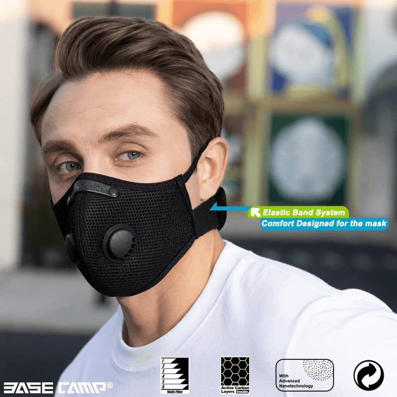 black face mask, led face mask, respirator, mask, respirator mask, n95 respirator, elastomeric respirator, 3m respirator mask