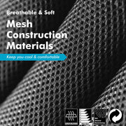 dust mask with breathable mesh fabric