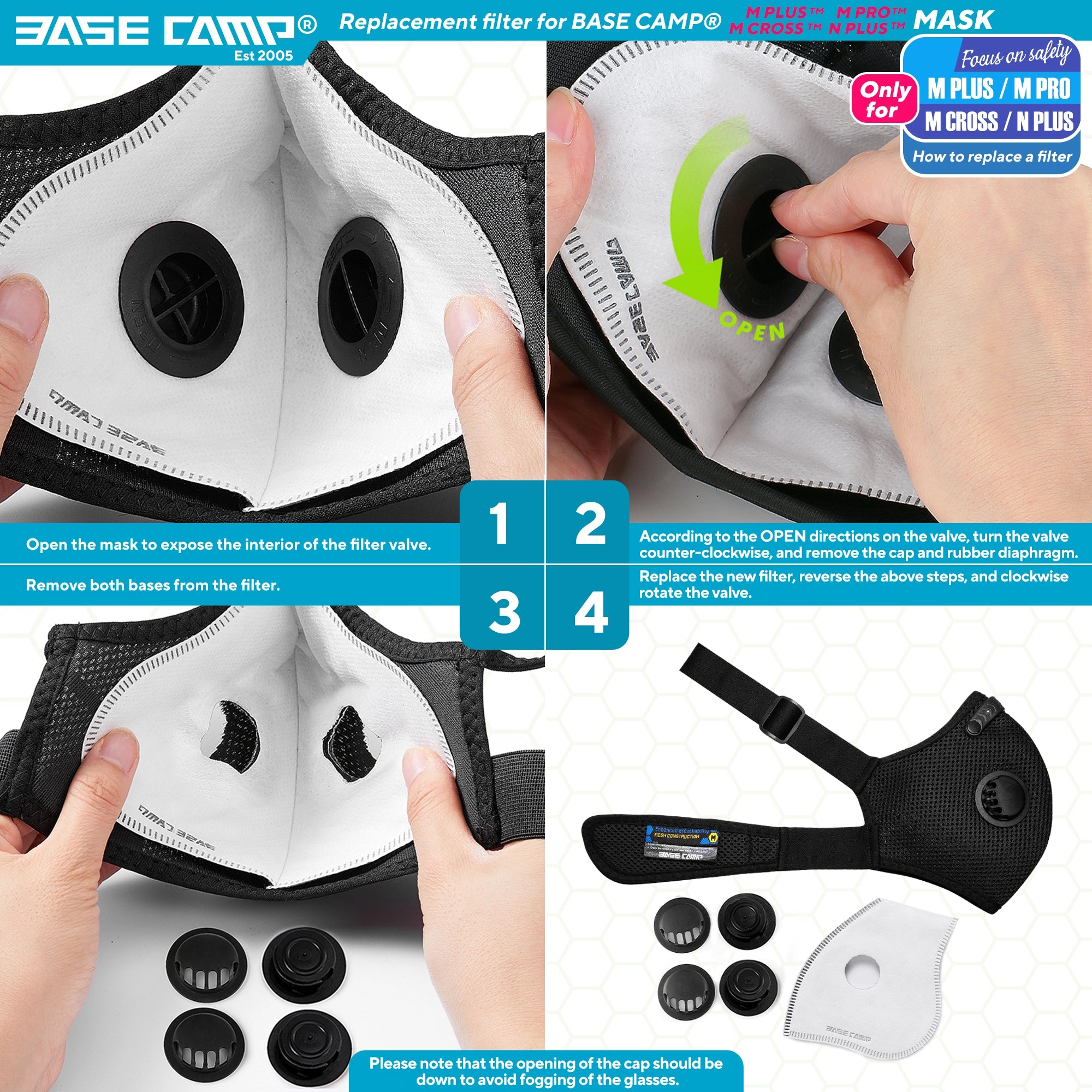 Dust Mask Filter Change Instructions