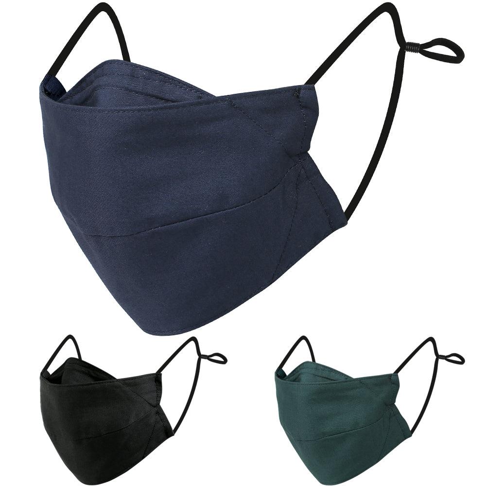 accordion face masks, fabric face mask in black, green and blue colors, where to buy cloth face mask